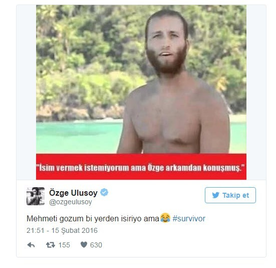 Ünlülerin ilginç 'Survivor' paylaşımları