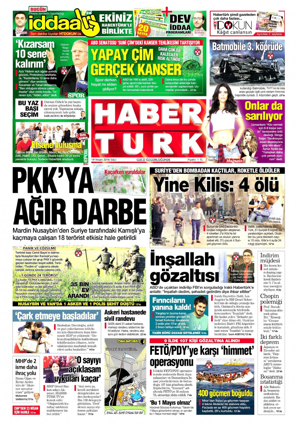 Gazete manşetleri Hürriyet - Habertürk ve Milliyet ne yazdı? 