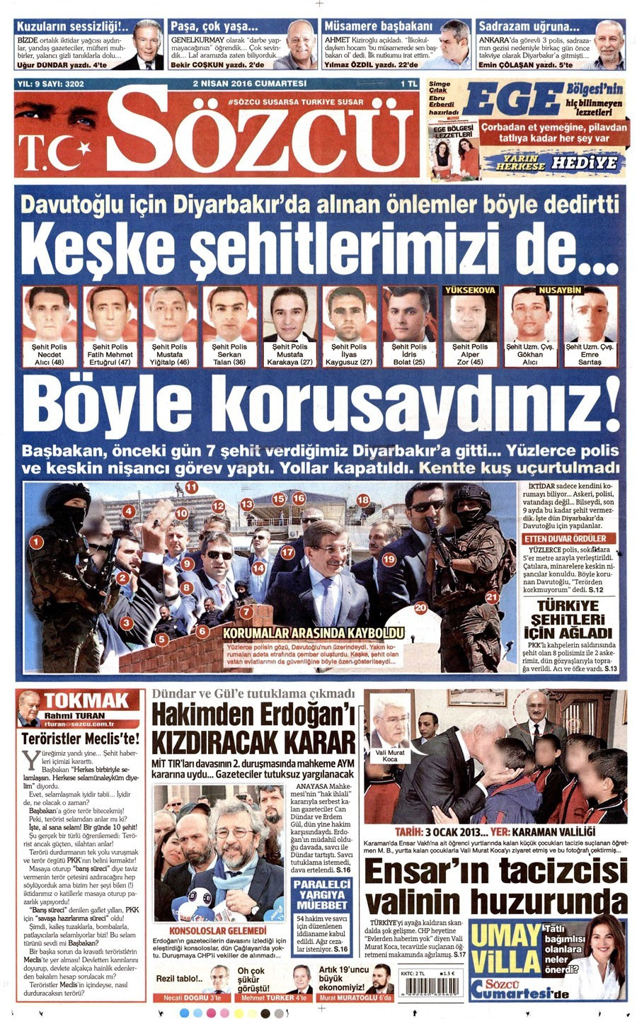 Gazete manşetleri Hürriyet - Milliyet ve Sabah ne yazdı? 