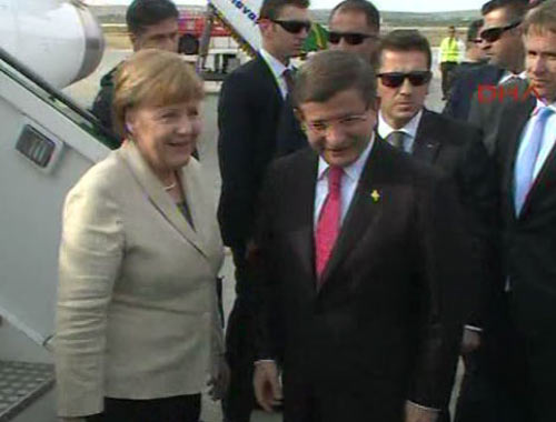 Merkel ve Davutoğlu Gaziantep'te