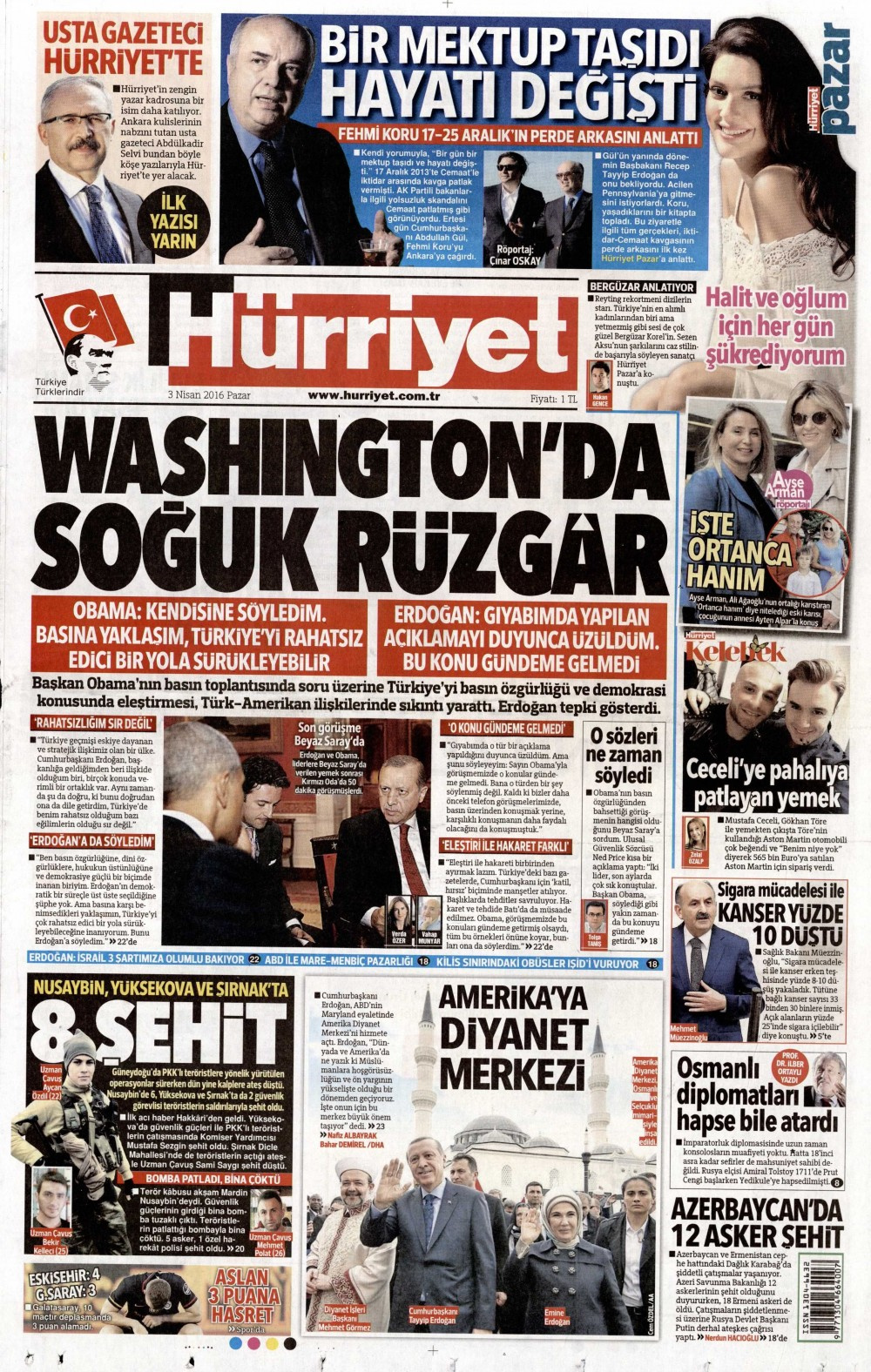 Gazete manşetleri Hürriyet - Milliyet ve Sabah ne yazdı? 