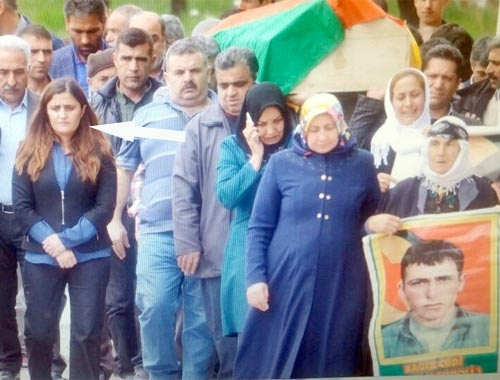 HDP'li vekil İran uyruklu teröristin cenazesinde