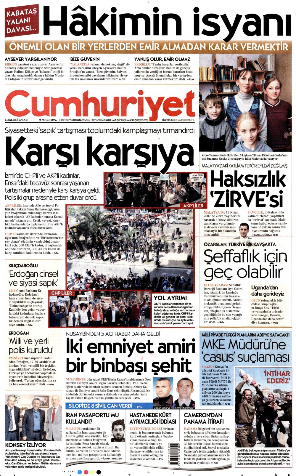 Gazete manşetleri Hürriyet - Milliyet ve Sabah ne yazdı? 