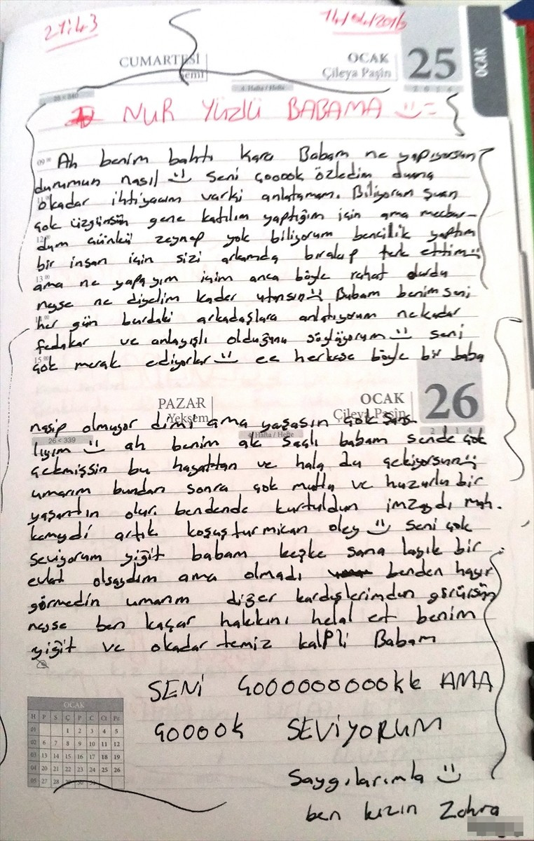 Kadın terörist PKK pişmanlığını not defterine yazdı!