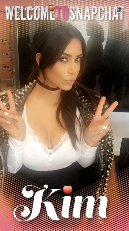 Kim Kardashian'a özel snapchat filtresi