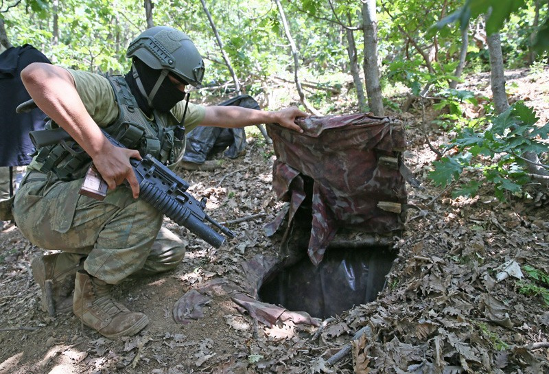 Lice'de 4 odalı lavabolu 250 metrekarelik PKK mağarası