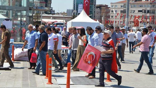 Taksim CHP mitingi için hazır! Dikkat çeken detay