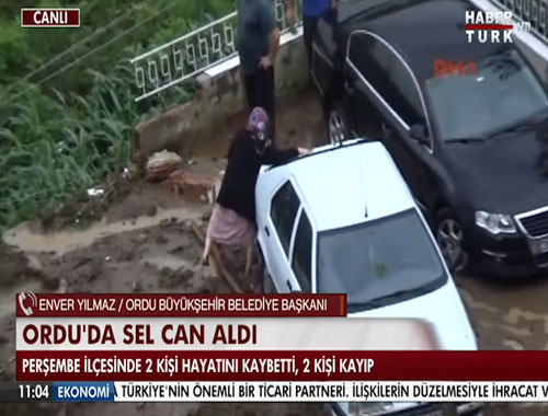 Rize ve Artvin'de yoğun yağışlar sele yol açtı