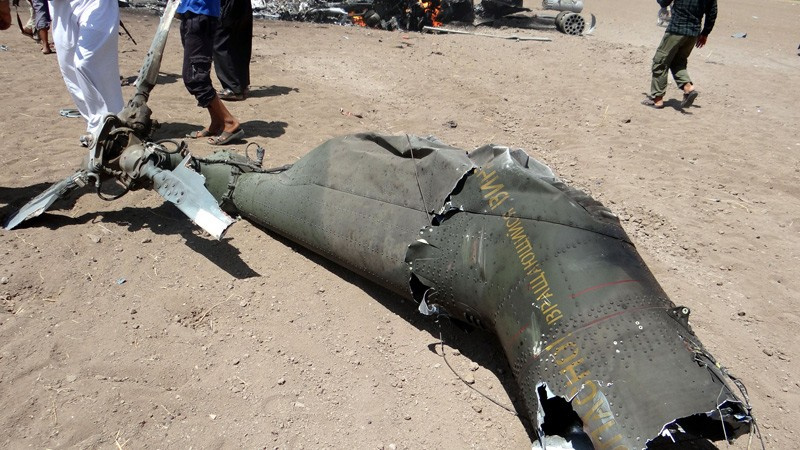 Suriye'de Rus helikopteri düşürüldü