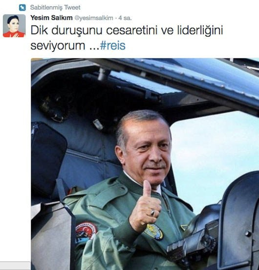 Yeşim Salkım'ın Erdoğan paylaşımı rekor kırdı!