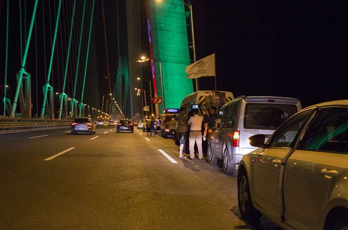 Yavuz Sultan Selim Köprüsü'nde ilk gece