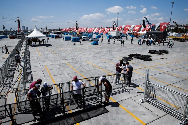 Yenikapı demokrasi şölenine hazır işte son fotoğraflar