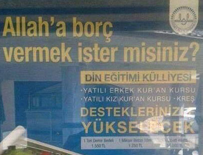 Müftülük o skandal afiş için ne dedi kimi suçladı?