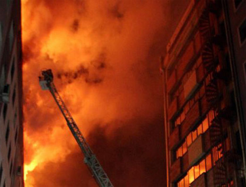 Kayseri'de belediye binasında yangın