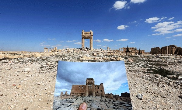 IŞİD tarihi antik tiyatroyu yerle bir etti