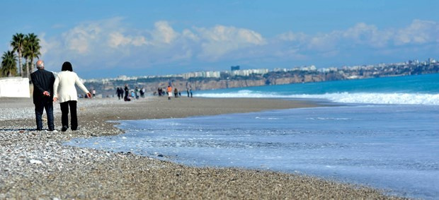 Bu görüntüler Türkiye'den Ocak ayında denize girdiler