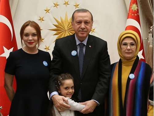 Cumhurbaşkanı Erdoğan, Lindsay Lohan'ı Kabul Etti