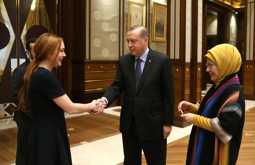 Cumhurbaşkanı Erdoğan, Lindsay Lohan'ı Kabul Etti