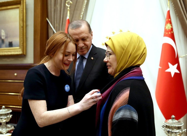 Cumhurbaşkanı Erdoğan, Lindsay Lohan'ı Kabul Etti