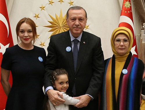 Cumhurbaşkanı Erdoğan, Lindsay Lohan'ı Kabul Etti
