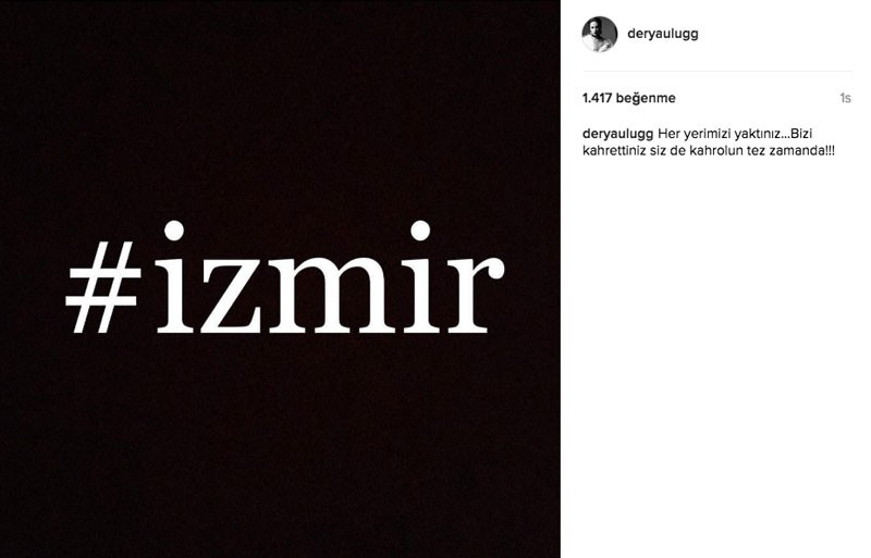 Ünlüler İzmir patlamasını sosyal medyadan lanetledi!