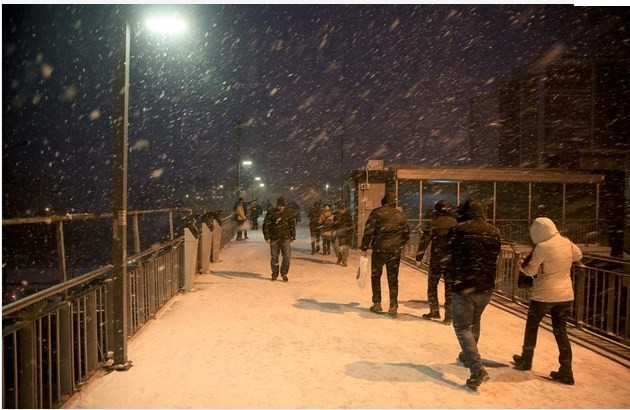 İstanbul'da kar yağışı fotoğrafları