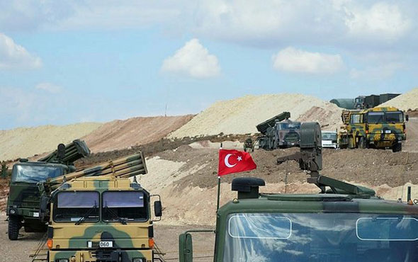 Bordo Bereliler  YPG'yi tepeden izliyor! Mesafe 3-4 kilometre...