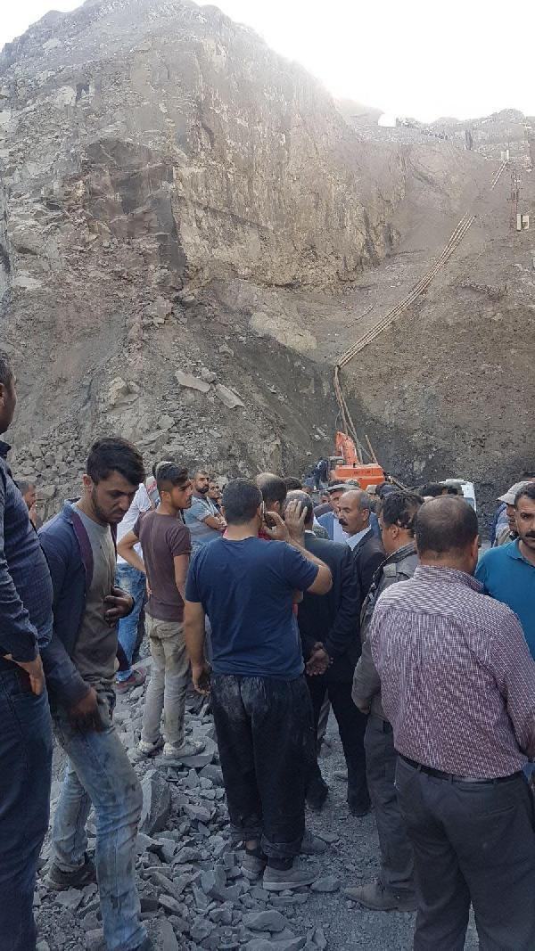 Şırnak'ta maden ocağında göçük olay yerinden ilk görüntüler