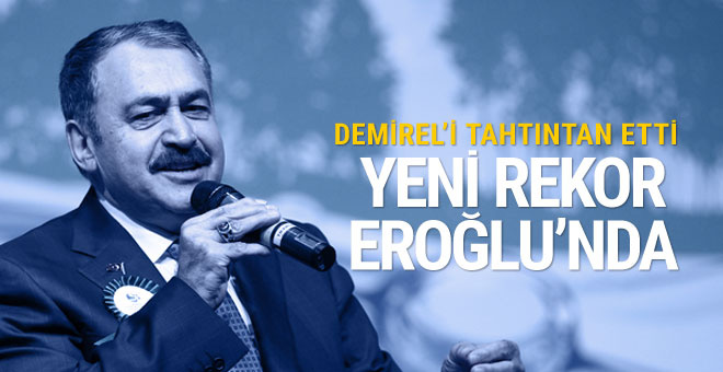 Bakan Eroğlu "baraj rekortmeni" oldu