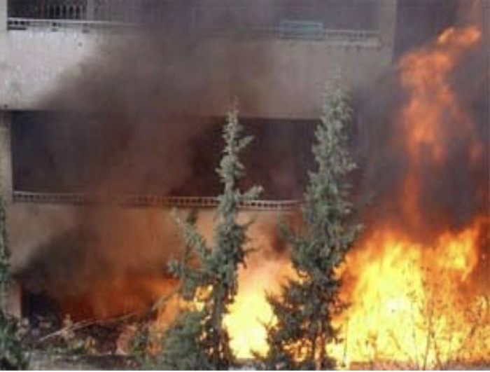 Haseki Hastanesi'nde yangın olay yerinden görüntüler