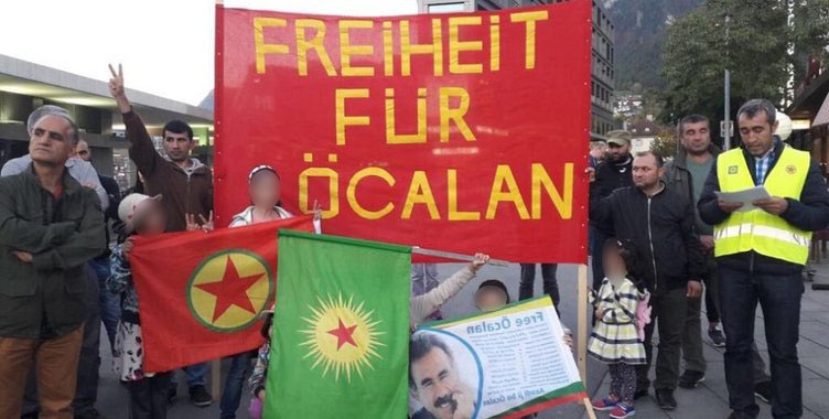 Rezalet görüntüler! PKK sokağa dökülüyor Avrupa izliyor