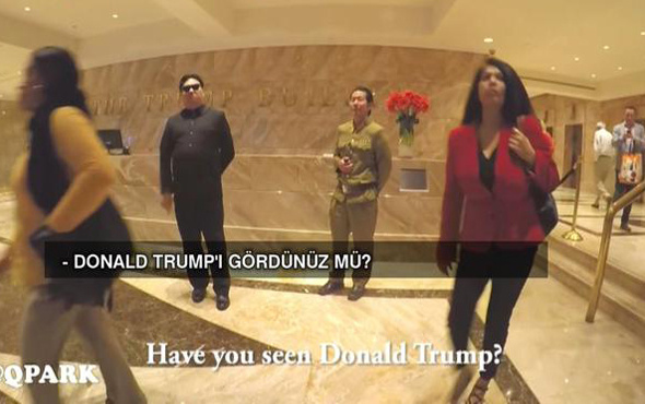 Kim Jong, Trump Tower'a gidip Donald Trump'ı sordu!