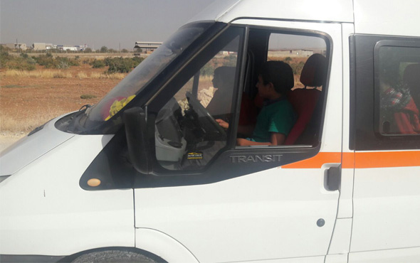  Şanlıurfa'da 13 yaşındaki çocuk, öğrenci servisini kullanırken yakalandı