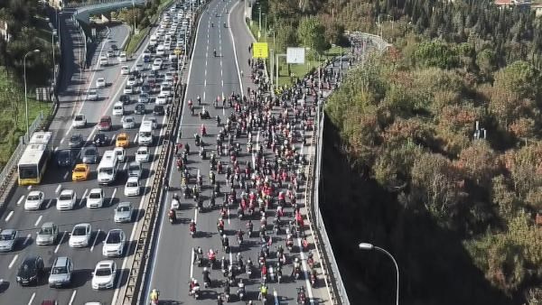 2 bin motosikletli Cumhuriyet Konvoyu oluşturdu