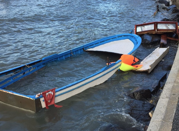 Marmaray'ı fırtına vurdu tekneler battı!