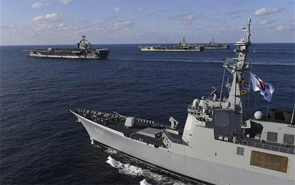 Amerikan donanması savaş düzenine geçti neler oluyor?