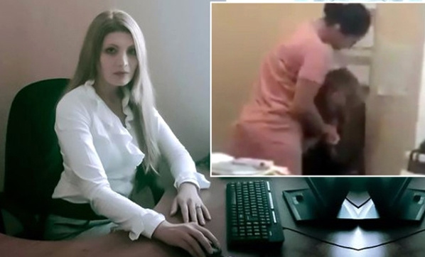 'Kocamla yattın' deyip ofisi bastı Rus spikeri dövdü!