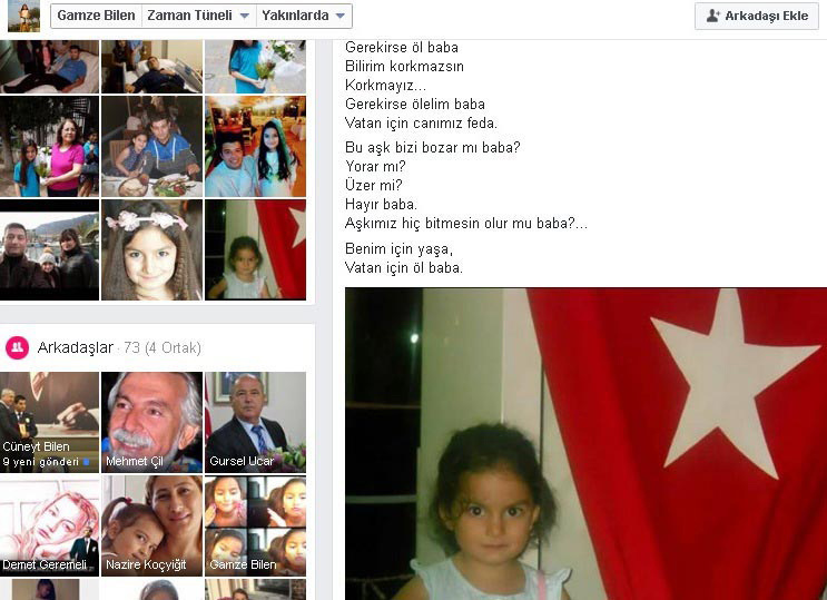 Polis kızının babasına yazdığı şiiir sosyal medyada paylaşılıyor