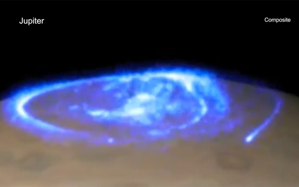 NASA'nın Juno uydusu Jüpiter'deki dev fırtınayı görüntüledi