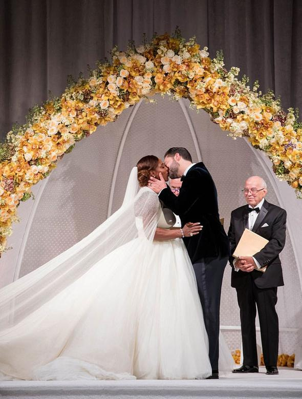 Serena Williams ile Alexis Ohania evlendi! İşte muhteşem düğünden kareler