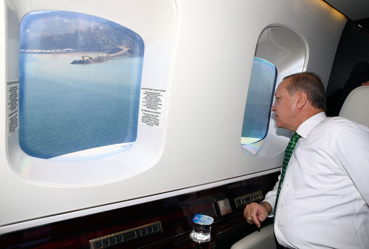 "Rezil ettik" demişti Erdoğan Ayder'i havadan inceledi