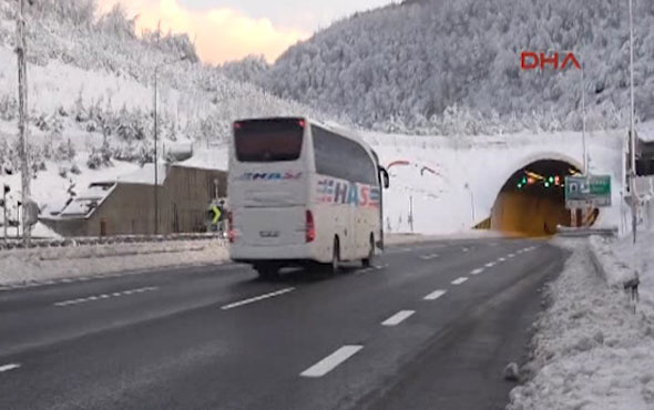 Bolu Dağı'nda kar durdu, ulaşım rahatladı