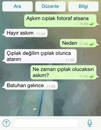 Whatsapp'tan 'Çıplak mısın' diye sordu öyle bir cevap aldı ki...