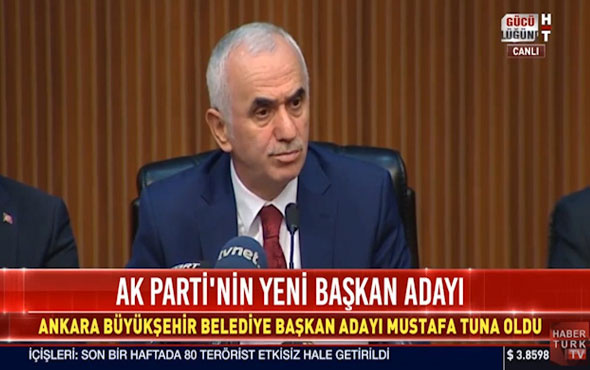 Ankara Belediye Büyükşehir Belediye Başkanı Mustafa Tuna oldu