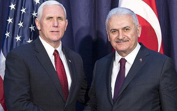 Başbakan Yıldırım, ABD Başkan Yardımcısı Pence ile görüştü