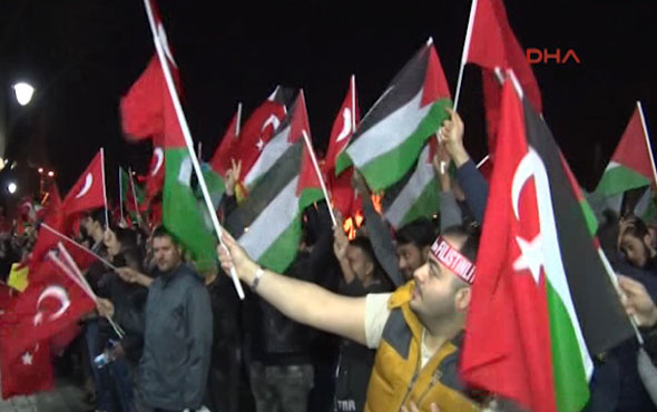Ayasofya Meydanı'nda Kudüs protestosu