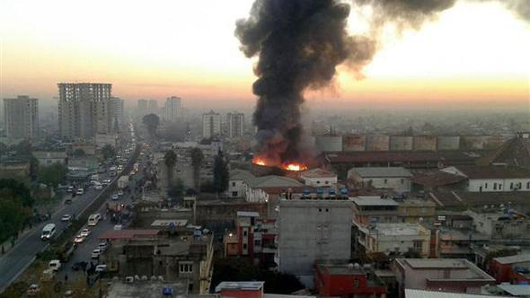 Adana'da korkutan yangın: Alevler paniğe neden oldu!