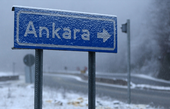 Ankara hava durumu kötü kar yağışı için alarm