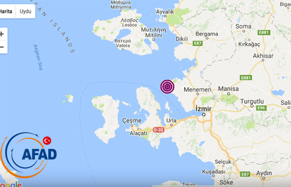 Son deprem 4.8 büyüklüğünde oldu İzmir- Edremit ve...