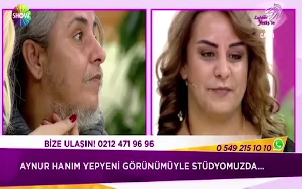 Zahide Yetiş'in programına çıkan sakallı kadın, doğal görünümüne kavuştu